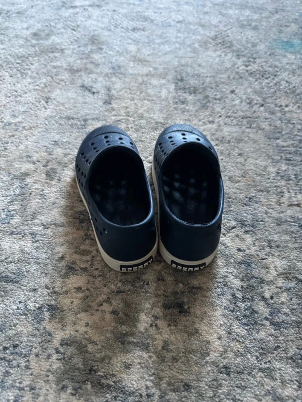 Sperry Kids Navy Slip-On Water Shoes with White Sole